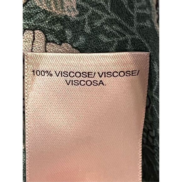 LUCKY BRAND Floral Top Large Green (2517) - Picture 5 of 7